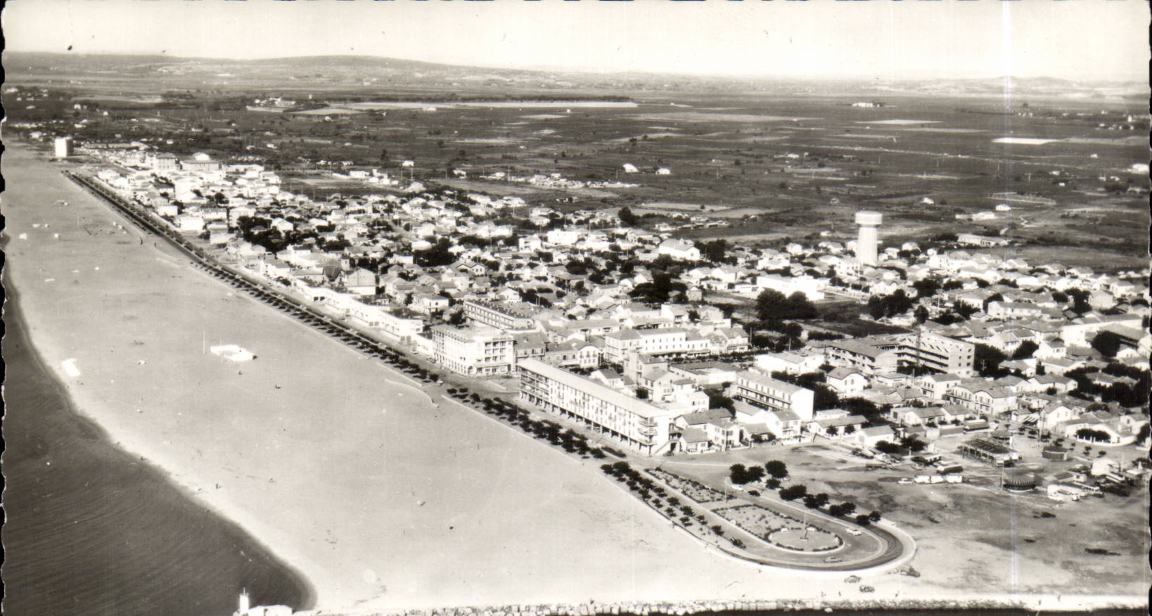 Valras Plage CPA Vue generale aerienne