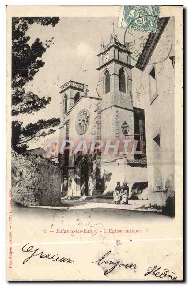 Balarue les Bains CPA L'eglise antique