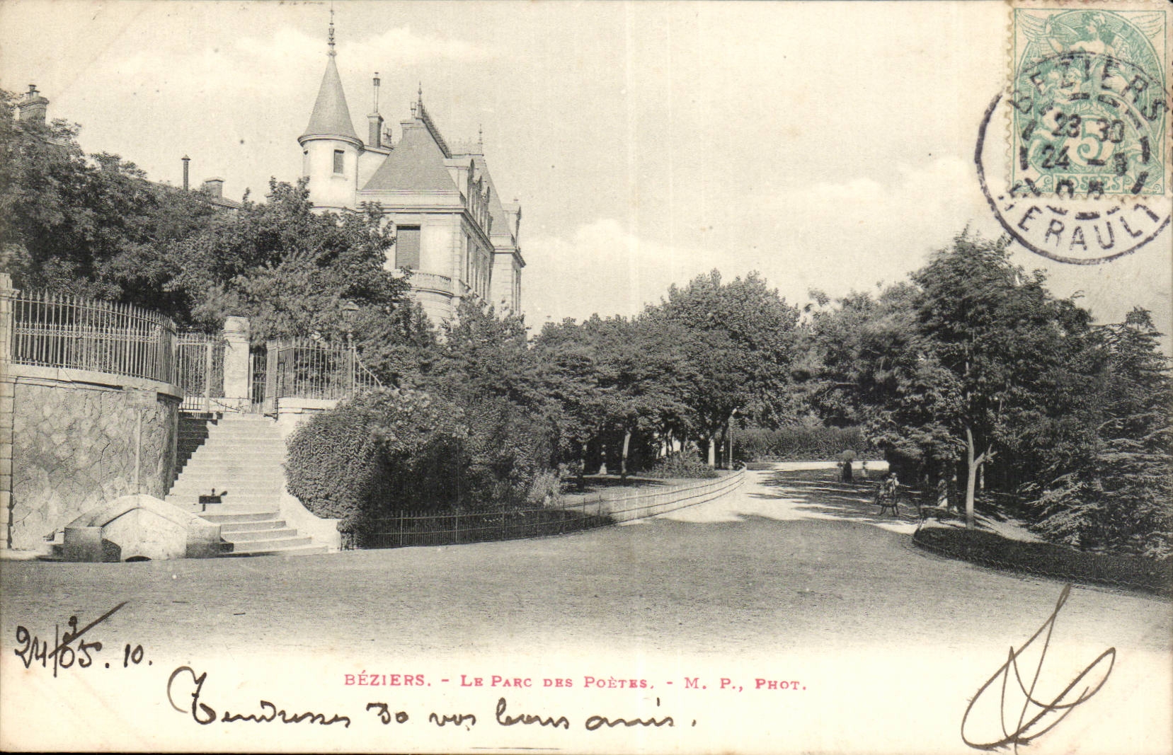 Béziers - Le Parc des Poètes — M. P., Phot.