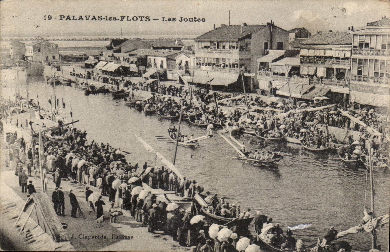 Palavas les flots CPA Les joutes