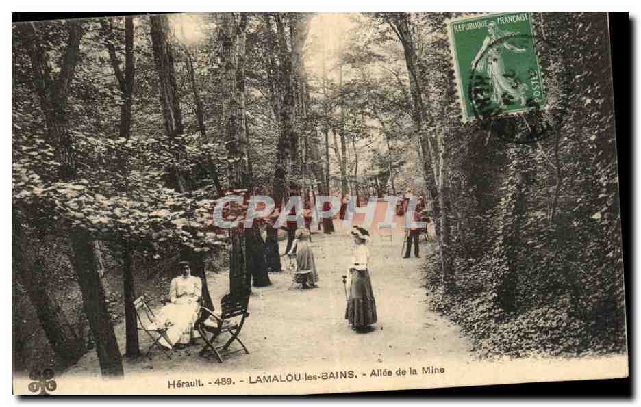 Lamalou-les-Bains — Allée de la Mine — éditeur anonyme, n° 489