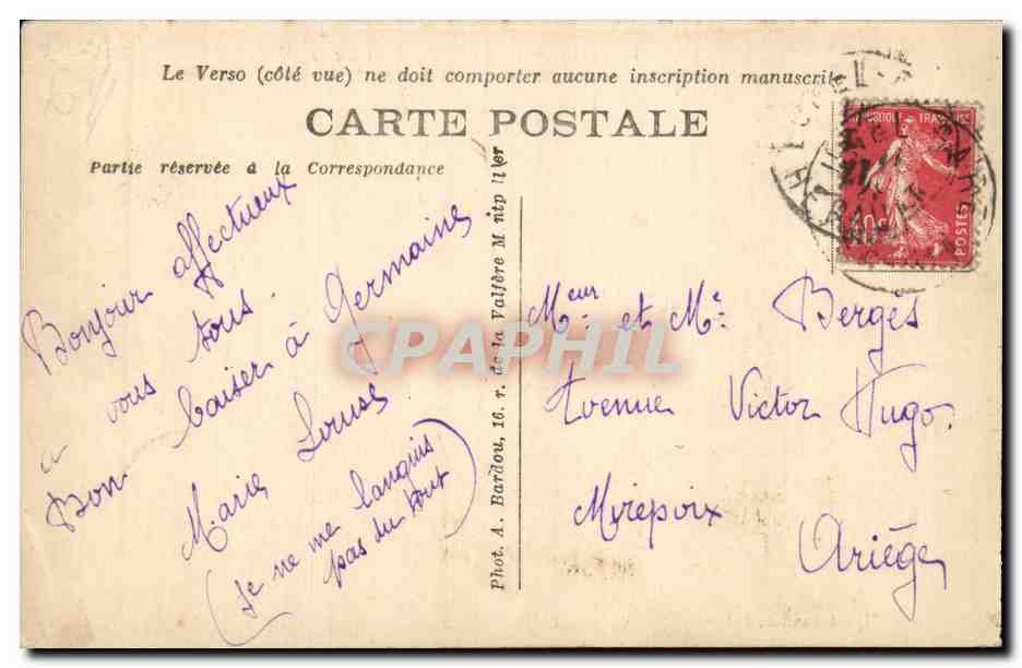 Lunel - Pesca - poisson - pecheur - fish - fishing - - CPA  — Back