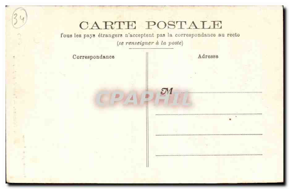 Pezenas - Porte de la Juiverie - CPA  — Rückseite