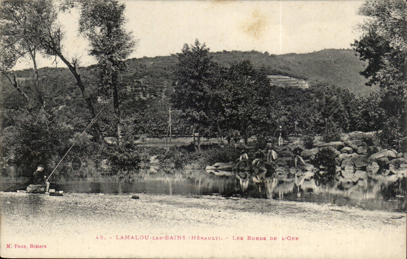 Lamalou-les-Bains (Hérault) — Les Bords de l'Orb — M. Pons, Béziers, n°48