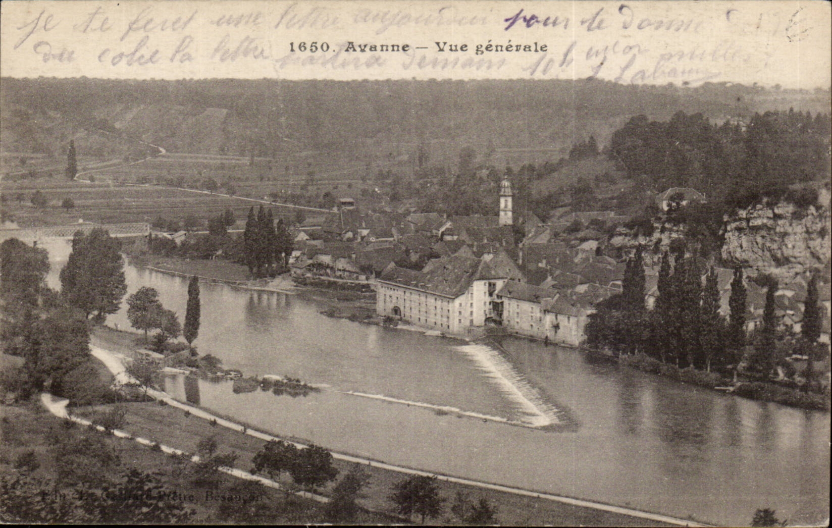 Avanne — Vue générale — Éditeur : La Gallerie d'Art, Besançon
