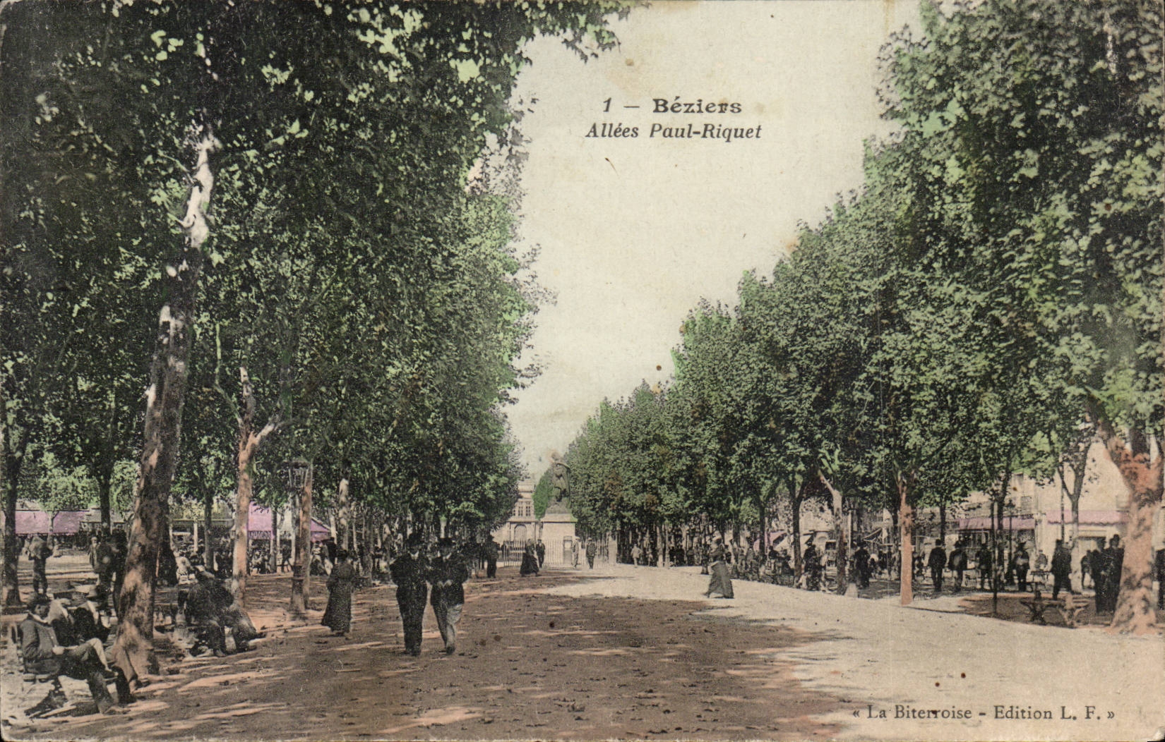 Beziers CPA Allees paul Riquet