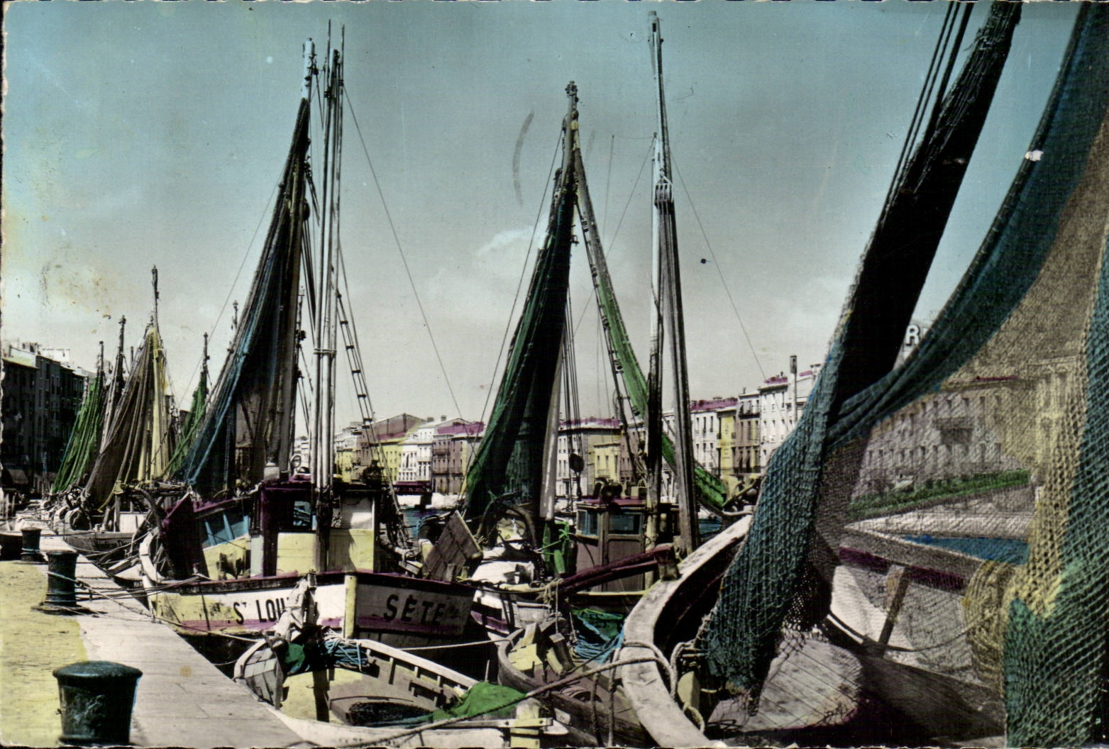 Cette sete CPA les bateaux de peche a quai