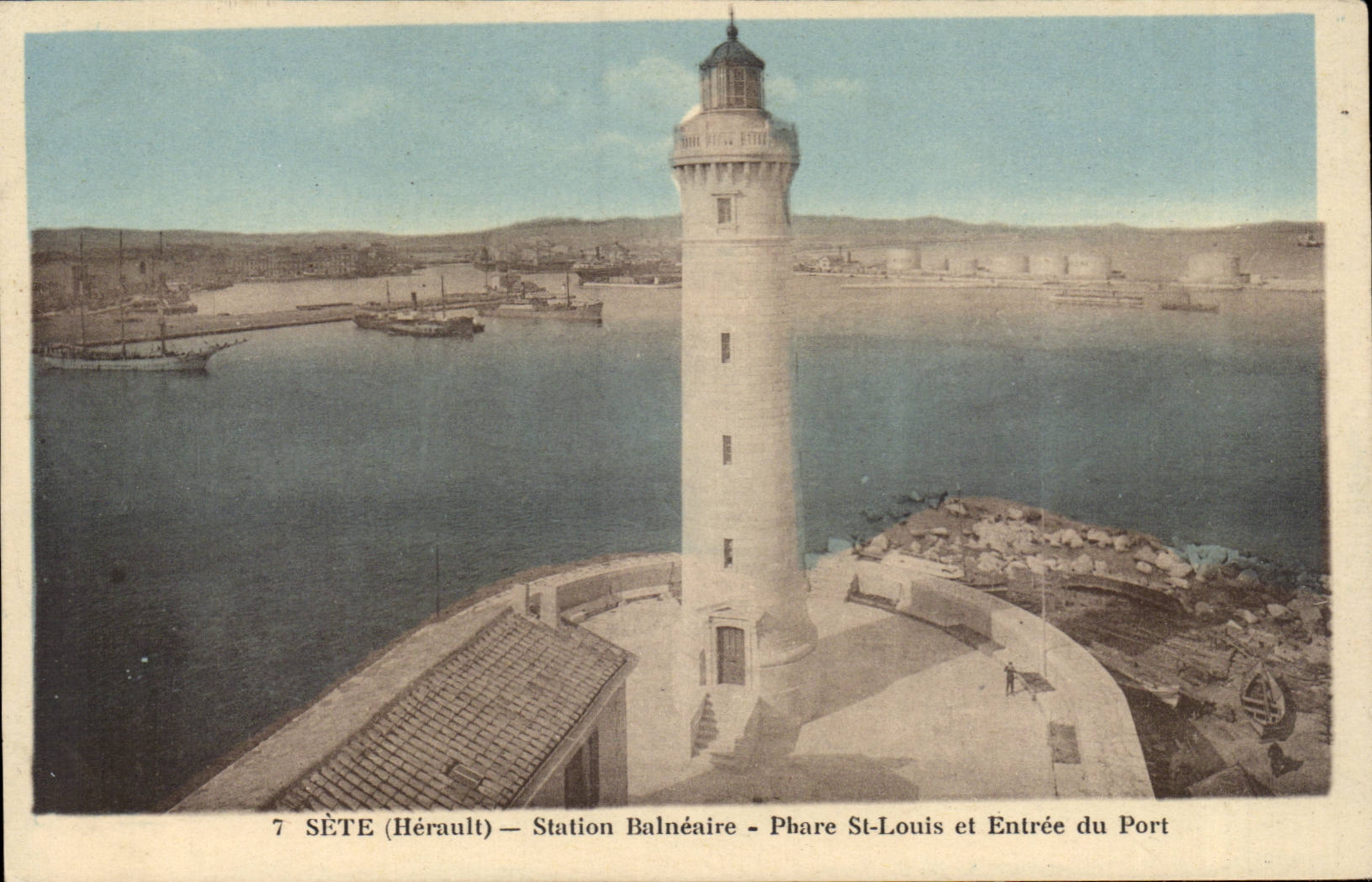 Sete CEtte CPA Station balneaire Phare St louis et entree du port (ligthouse)