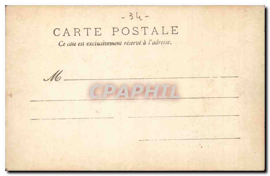 La Plage — Buffet de la Gare de Cette — N.P. édit. — Rückseite