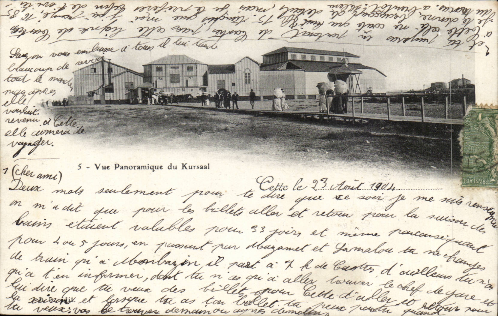 Sete CEtte CPA Vue panoramique du Kursaal