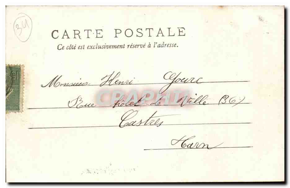 Sete CEtte CPA Vue panoramique du Kursaal — Rückseite