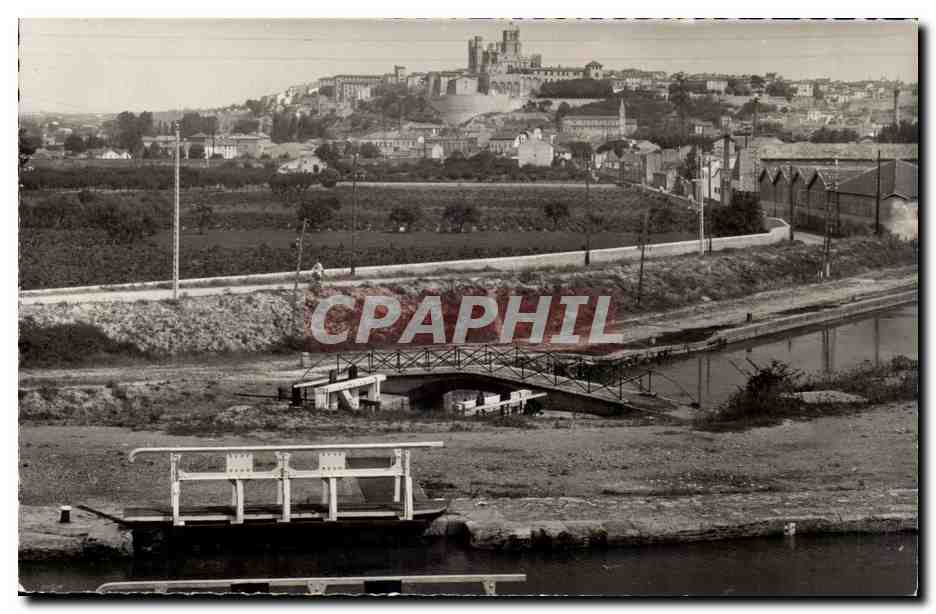 Béziers — Vue panoramique de la ville prise des Neuf Ecluses — Éditions Clatony, n° 9014