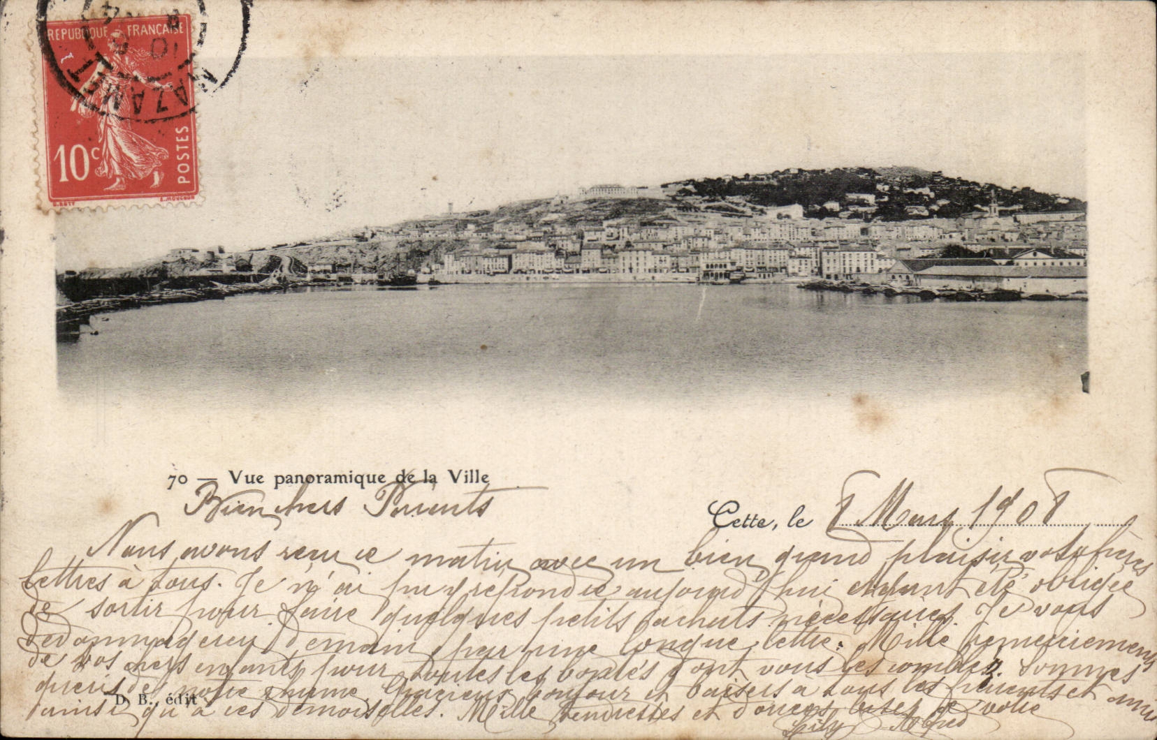 Sete Cette CPA Vue panoramique de la ville