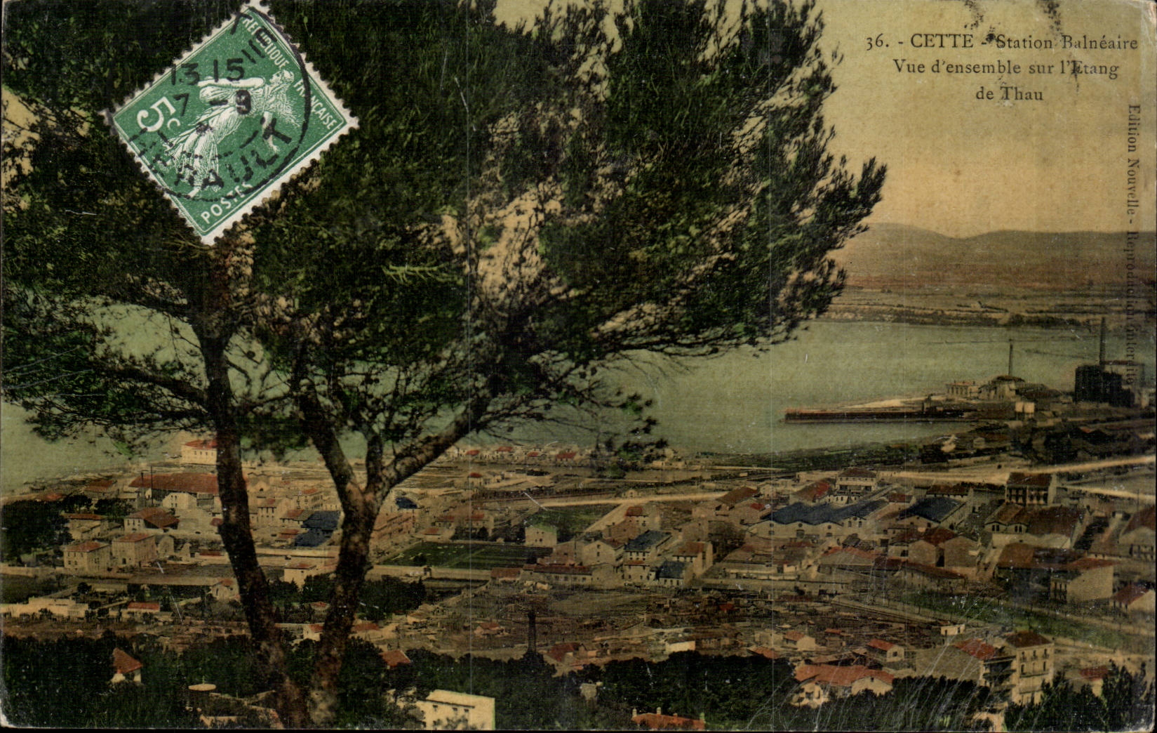 Sete - Cette - Station Balneaire - Vue d'ensemble sur l'etang - CPA 