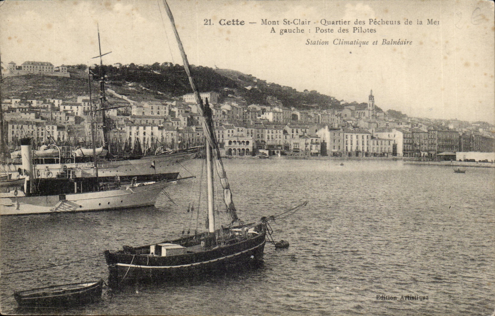 Sete - Cette - Mont St Clair Quartier des Pecheurs de la Mer - CPA 