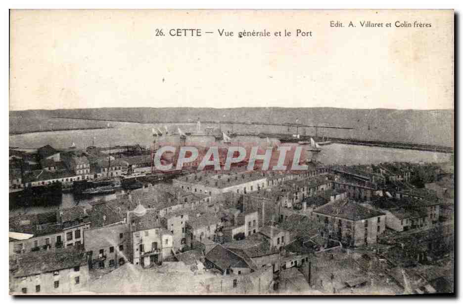 Sete - Cette - Vue Generale et le Port - CPA 