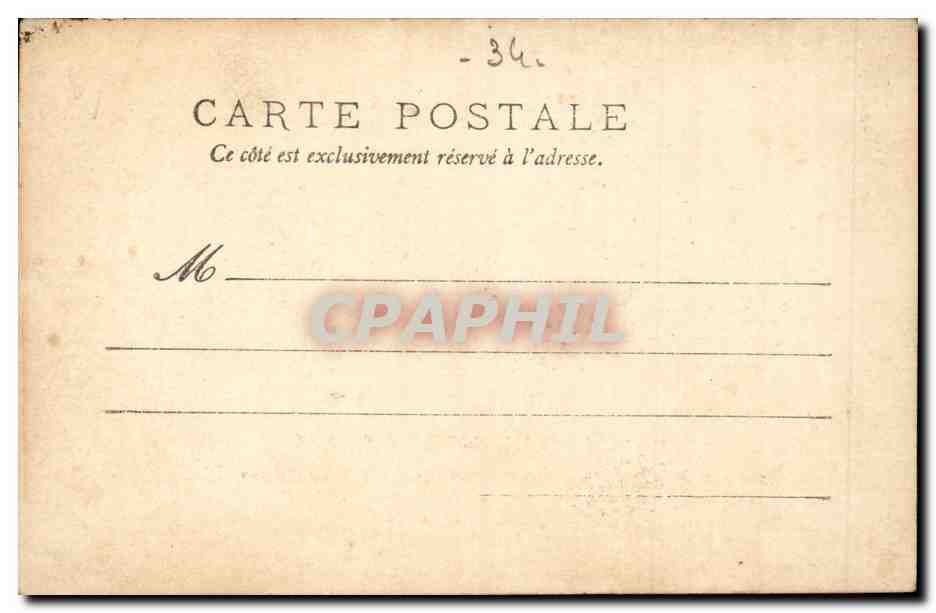 Sete - Cette - Buffet de la Gare de Cette - service a prix fixe et a la carte Dejeuner 3 fr - CPA  — Back