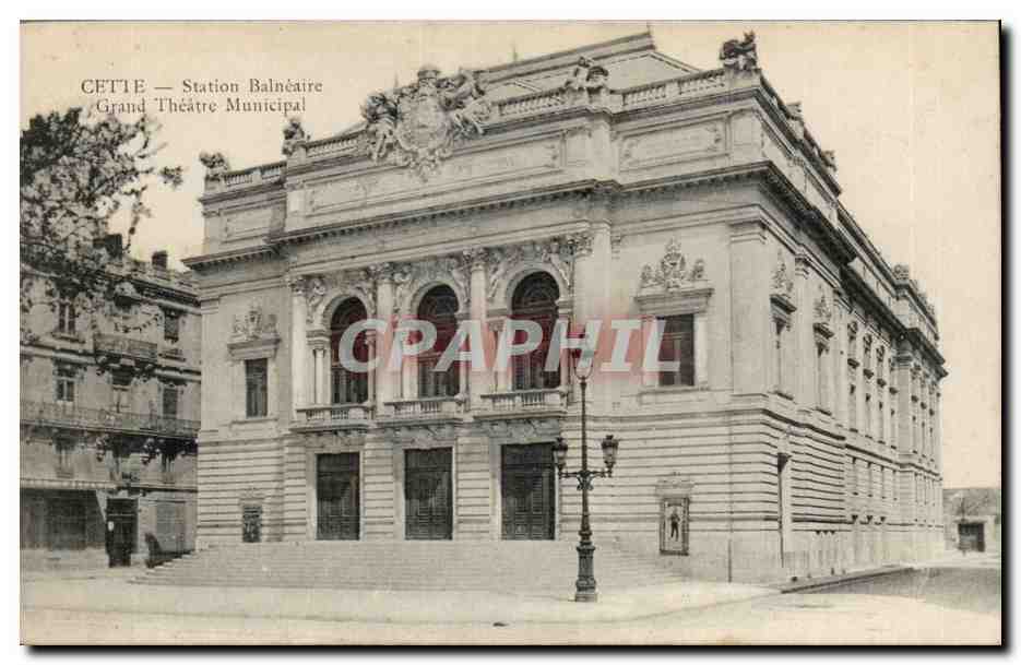 Sete - Cette - Station Balneaire - Grand Theatre Municipal - Louise 1911 - CPA 