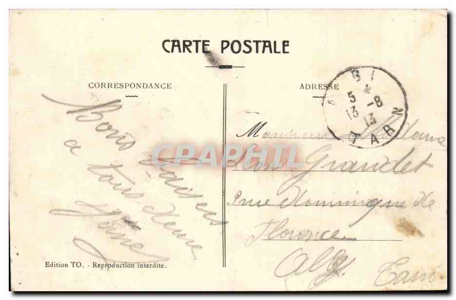Sete - Cette - Station Balneaire - Sur le canal du Quai de la Ville - CPA  — Back