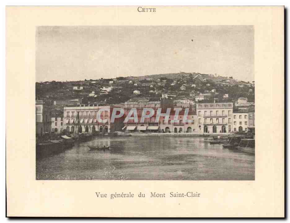 Sete - Cette - Vue Generale du Mont Saint Clair - lovely card format - CPA 
