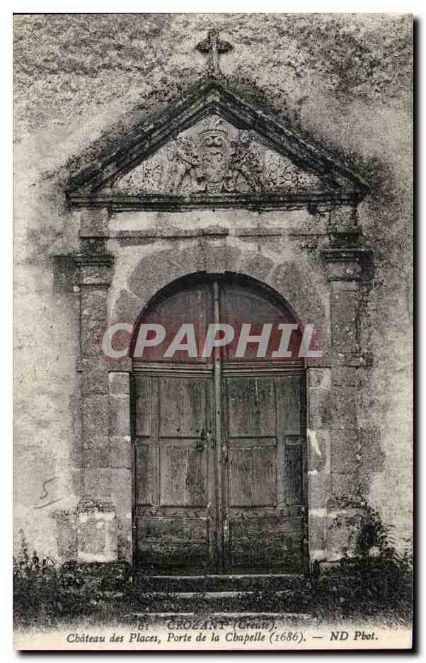 Château des Places, Porte de la Chapelle (1686) — Crozant (Creuse) — ND Pbot.