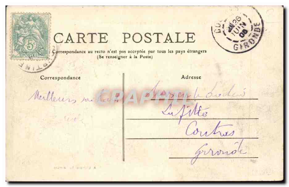 La Courtine — Camp Militaire — Repas de Sous-Officiers — A. Lheritier, La Courtine — Rückseite