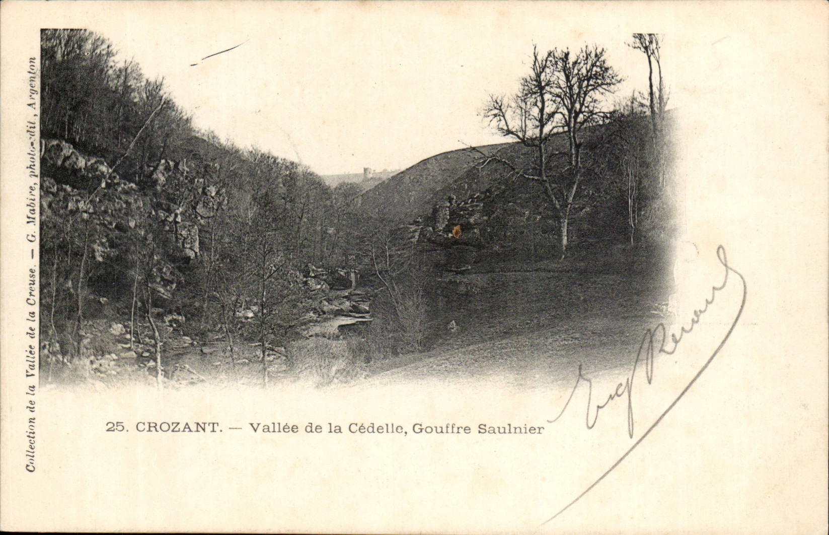 Creuse Crozant CPA Vallee de la Cedelle Gouffre Saulnier