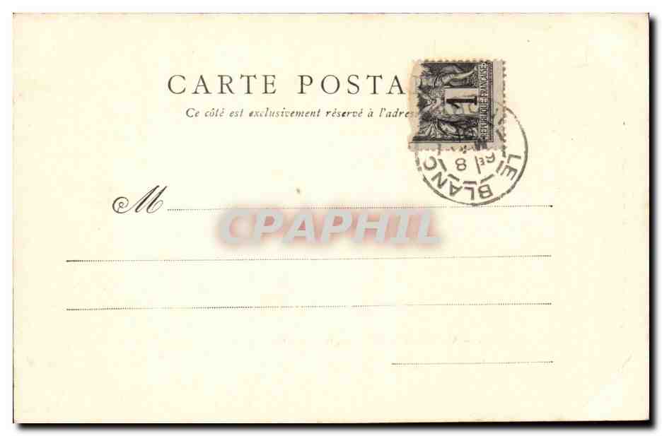 Creuse Crozant CPA Vallee de la Cedelle Gouffre Saulnier — Rückseite