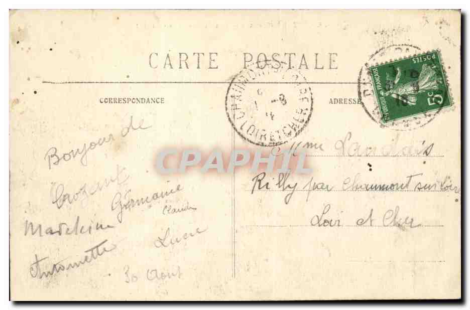 CROZANT (Creuse) — Les Ruines et le Placeret — Rückseite