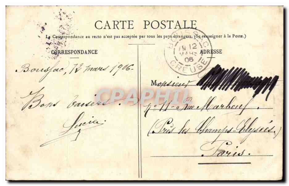 Au pas Creusois CPA Pindin que mas vaschas sount tranquillas y finisse ma chausso (enfants) TOP — Rückseite