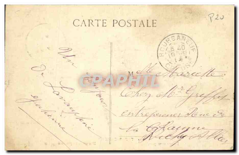Creuse CPA Types creusois Emage sans porolas Images sans paroles TOP — Rückseite