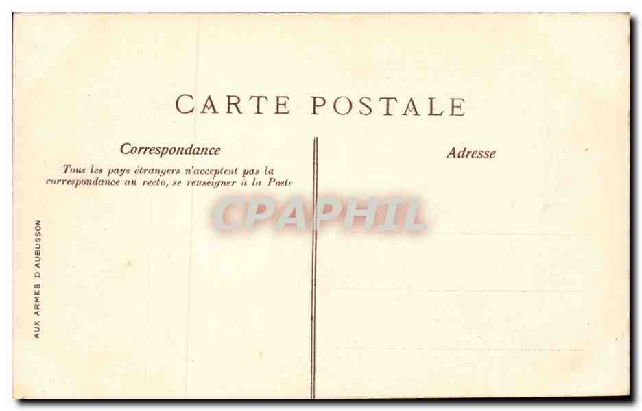 Creuse CPA La Courtine Vue generale des tentes — Rückseite