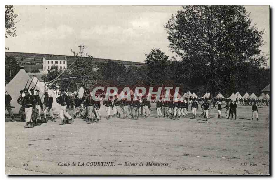 Camp de LA COURTINE — Retour de Manœuvres — ND Pirot