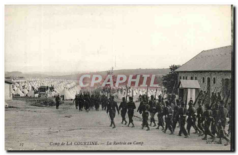 Creuse CPA Camp de la Courtine La rentree au camp (militaria)