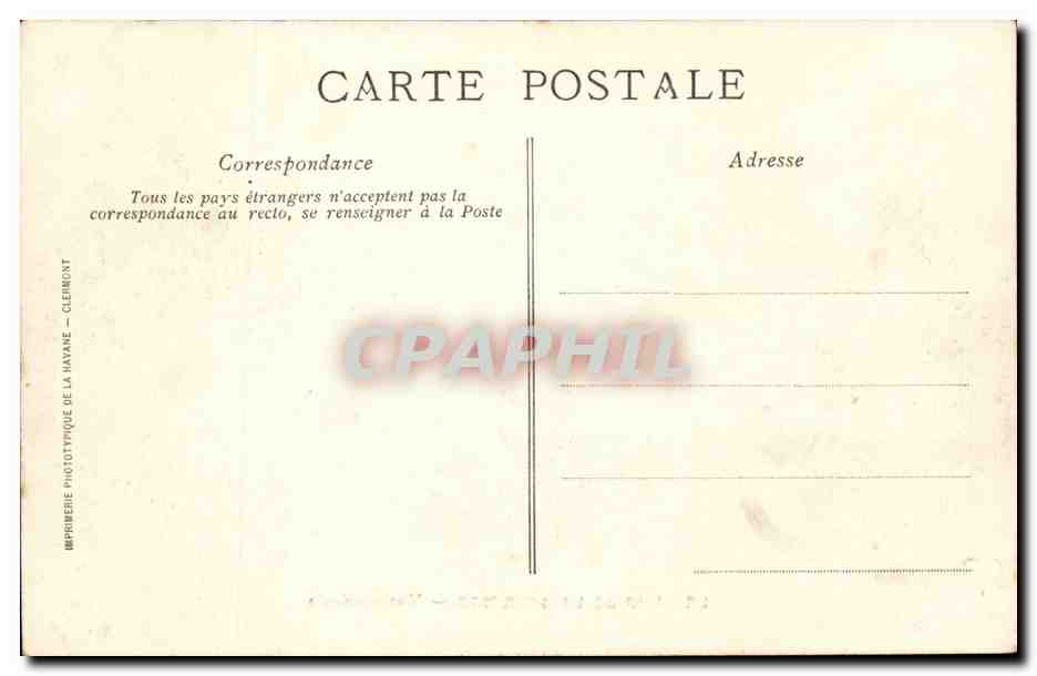 Creuse CPA Camp de la Courtine Vue generale (militaria) — Rückseite