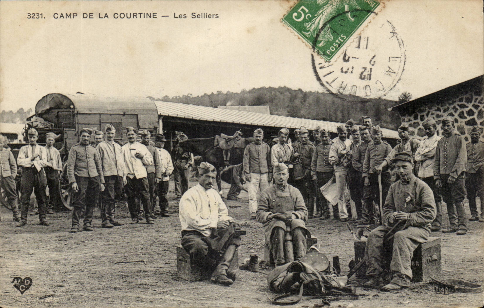 Creuse CPA Camp de la Courtine Les selliers (militaria chevaux equitiation cheval) TOP