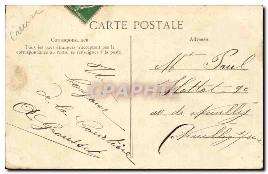 Creuse CPA Camp de la Courtine Les selliers (militaria chevaux equitiation cheval) TOP — Rückseite