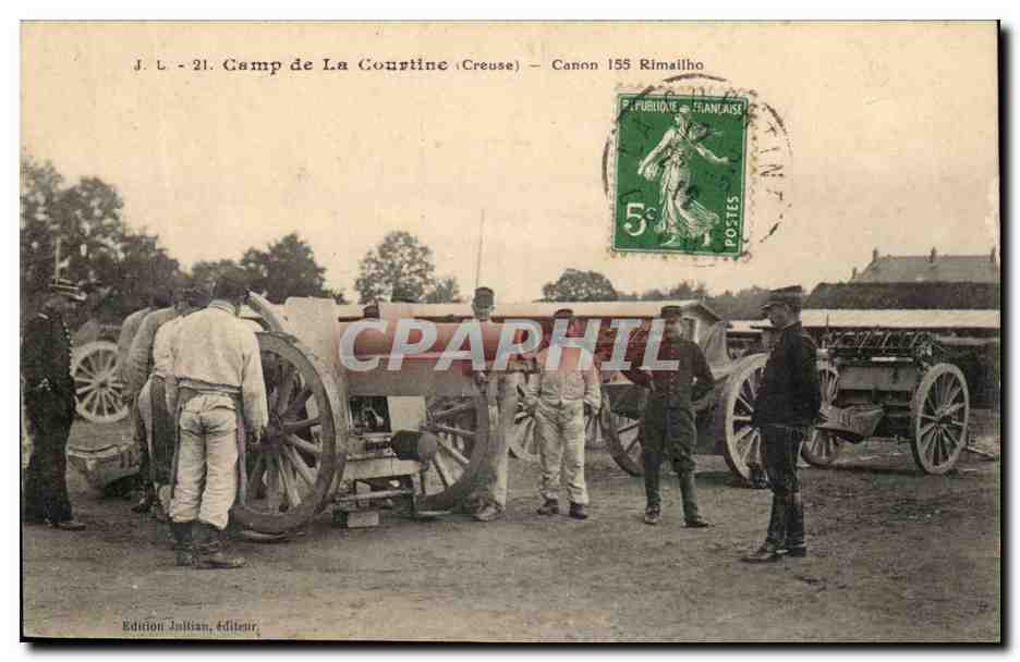 Camp de La Couristine (Creuse) — Canon 155 Rimaïlho — Édition Julian, Éditeur