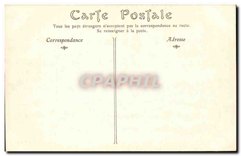 Creuse CPA Camp de la Courtine Visite des officiers (militaria)  — Rückseite