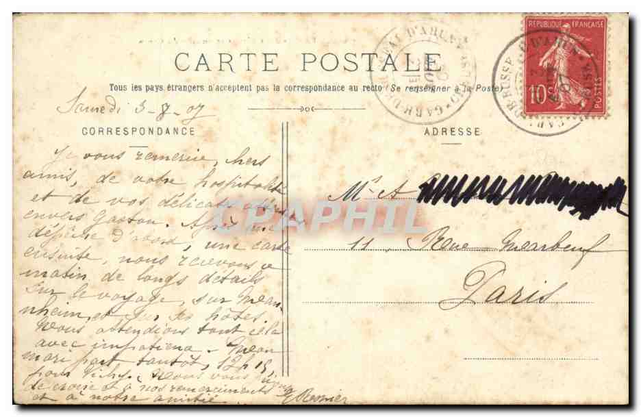 Creuse CPA Camp de la Courtine Le mess des officiers et un coin du camp (militaria)  — Rückseite