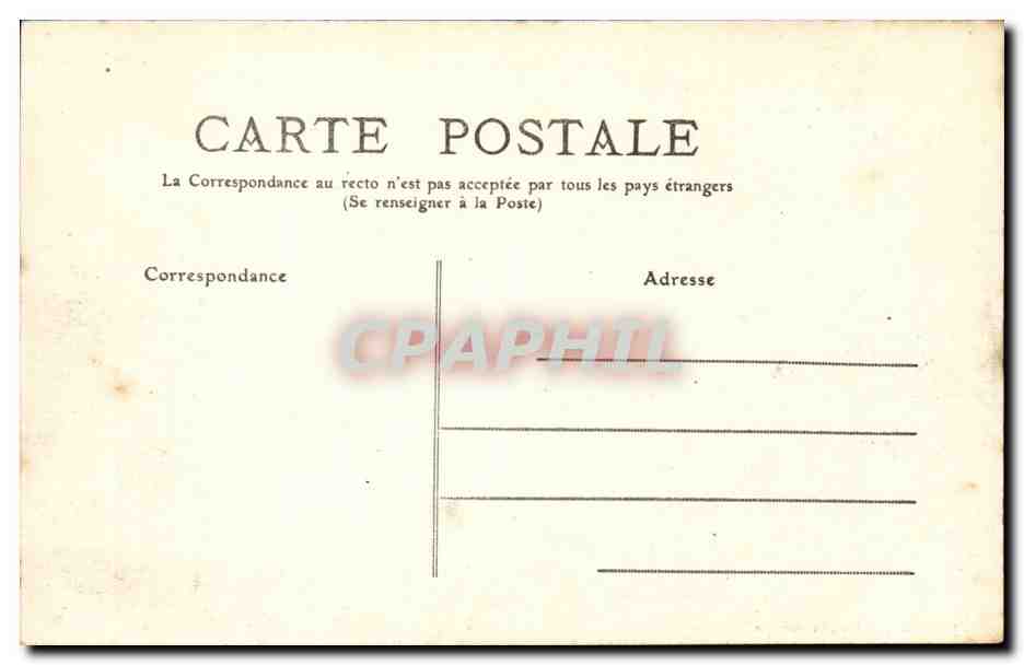 Creuse CPA Camp de la Courtine Vue generale du camp en construction (militaria)  — Rückseite
