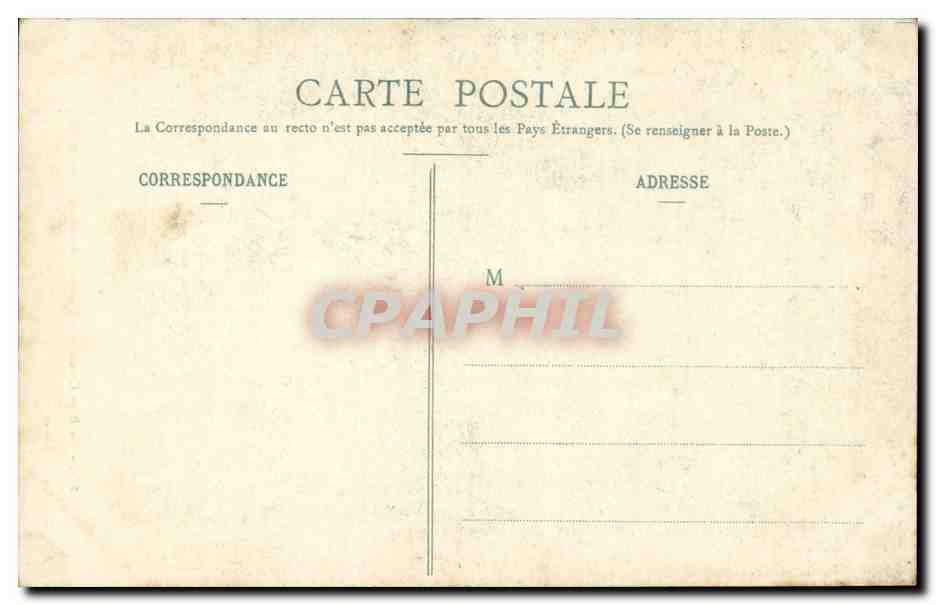 Creuse CPA Au pays Creusois Y attinde moun ami Gentoinet (folklore costume) — Verso