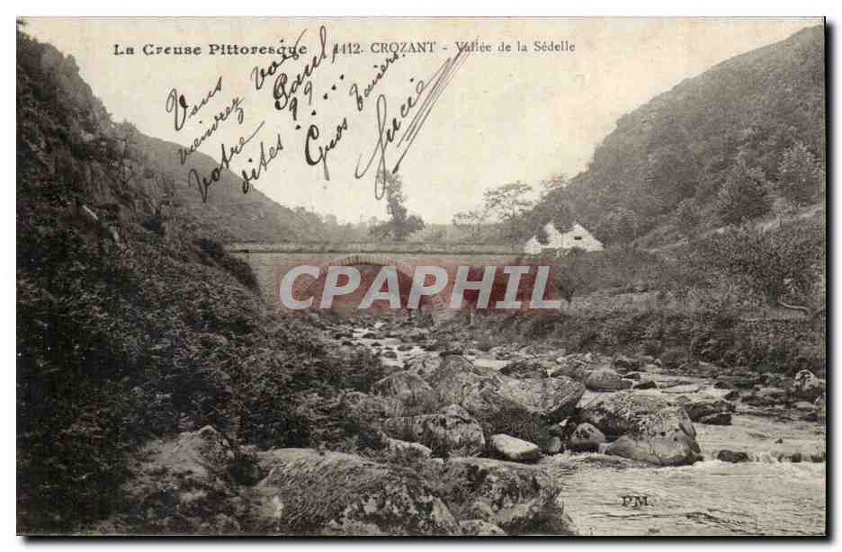 Creuse CPA Crozant Vallee de la Sedelle
