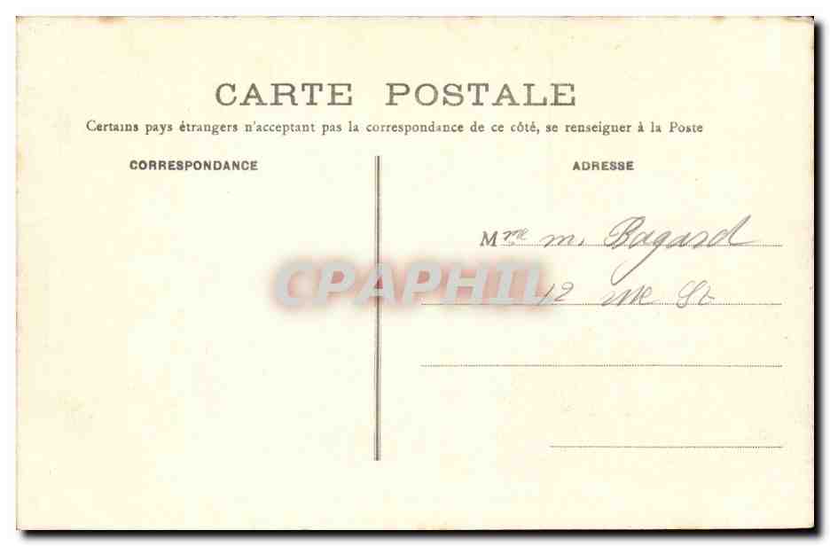 Creuse CPA Ahun CPA Entree de l'eglise du Moutier d'Ahun — Rückseite