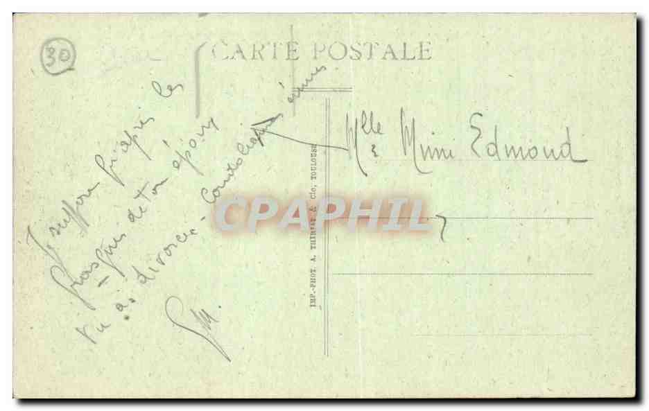 Villeneuve les Avignon CPA Le fort Saint Andre — Verso