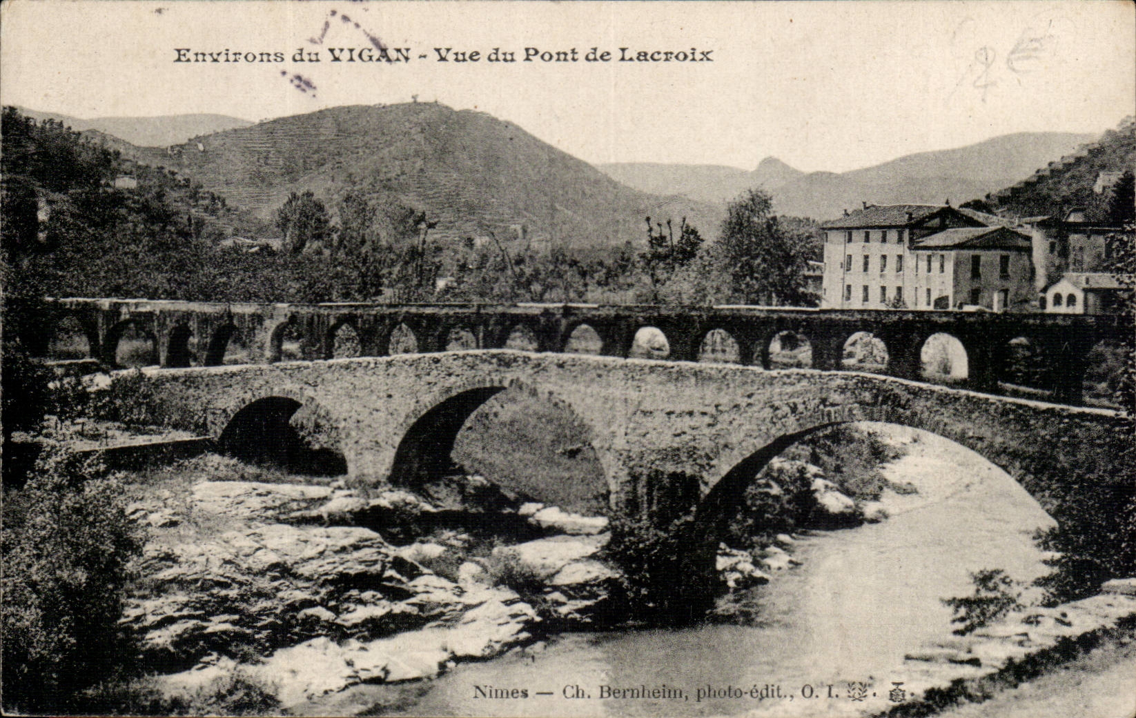 Le Vigan - Vue du Pont de lacroix - Pont CPA 