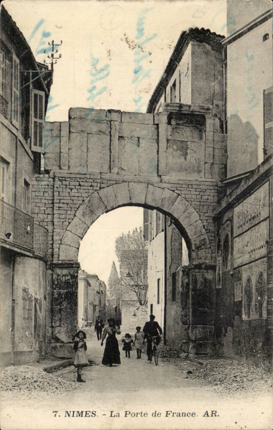 Nimes - La Porte de France CPA 