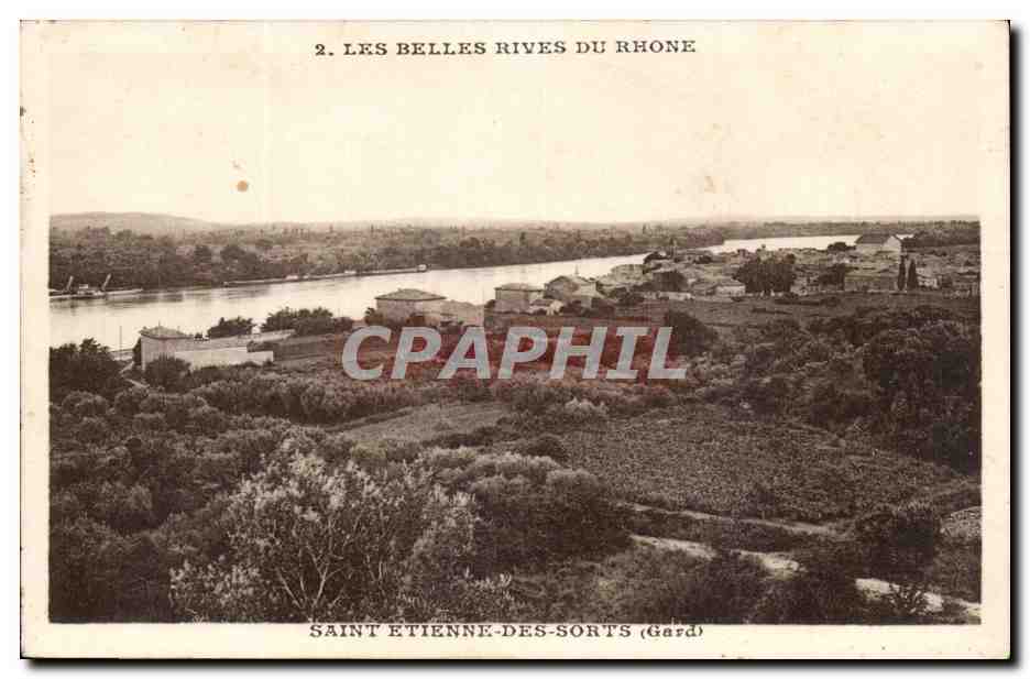 Saint Etienne des Sorts - Les Belles Rives du Rhone - CPA 