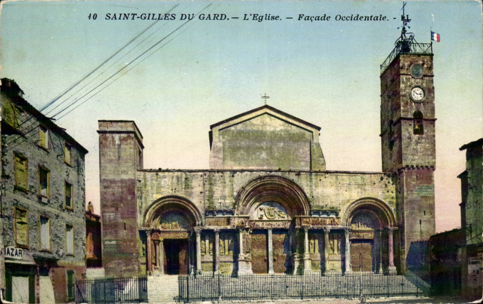 Saint Gilles du Gard CPA L'eglise Facade occidentale