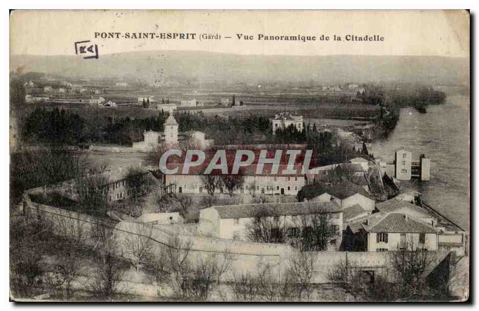 Pont Saint Esprit CPA Vue panoramique de la citadelle